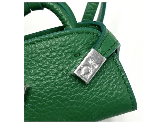 Charm per borsa a mano in pelle verde Salvatore Ferragamo - vista 6