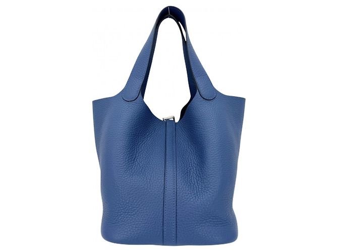 Hermès Borsa Hermes Picotin Lock MM Blu - vista 2