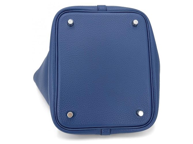 Hermès Borsa Hermes Picotin Lock MM Blu - vista 3