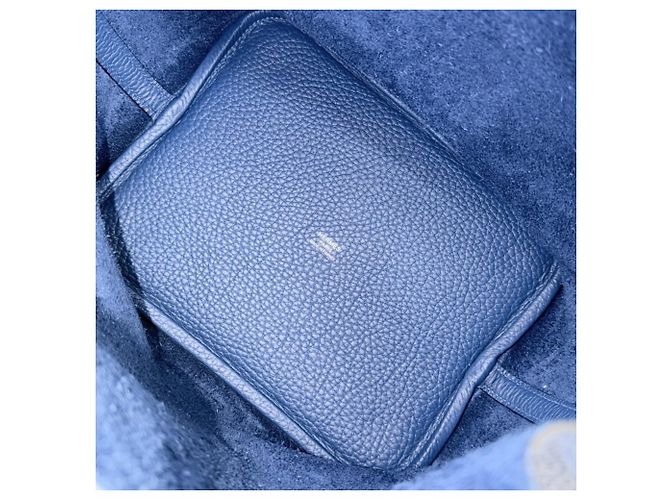 Hermès Borsa Hermes Picotin Lock MM Blu - vista 4