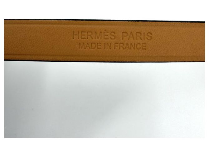 Hermès Bracciale Kelly Double Tour Hermes Marrone Nero - vista 4