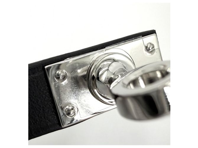 Hermès Bracciale Kelly Double Tour Hermes Marrone Nero - vista 8
