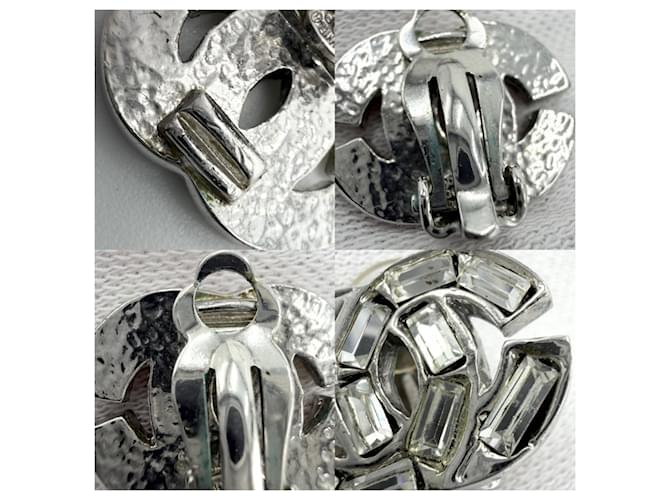 Orecchini a lobo Chanel con strass Argento - vista 5