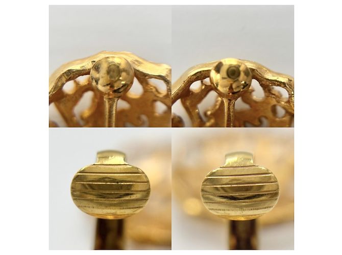 Orecchini Chanel Vintage Gold Clip D'oro - vista 3