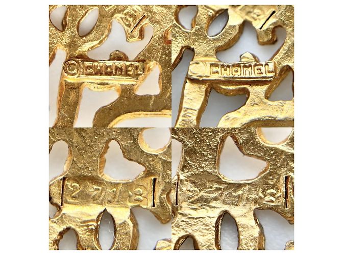 Orecchini Chanel Vintage Gold Clip D'oro - vista 4
