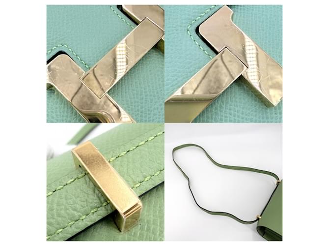 Hermès Borsa a Spalla Hermes Constance 18 Green Verde - vista 8
