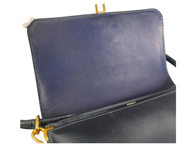 Borsa a tracolla Secana 22 da donna Hermès Blu - vista 13