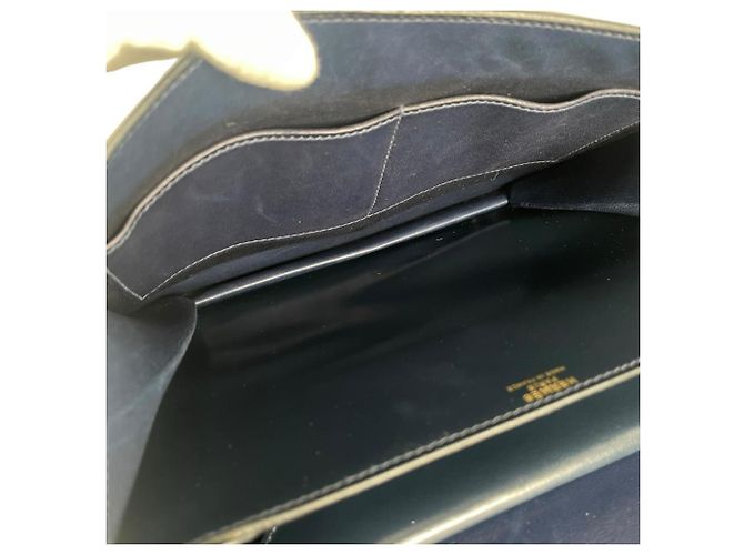 Borsa a tracolla Secana 22 da donna Hermès Blu - vista 6