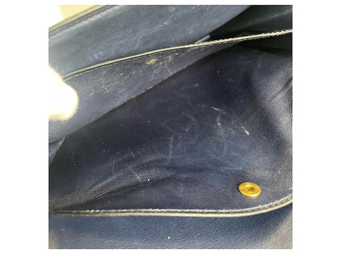 Borsa a tracolla Secana 22 da donna Hermès Blu - vista 7