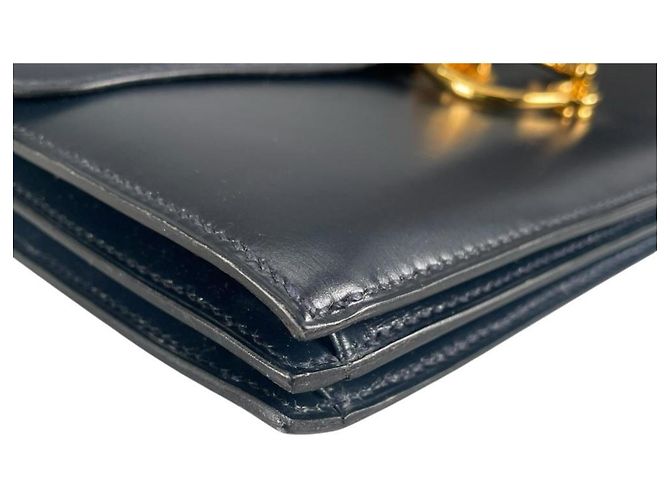 Borsa a tracolla Secana 22 da donna Hermès Blu - vista 8