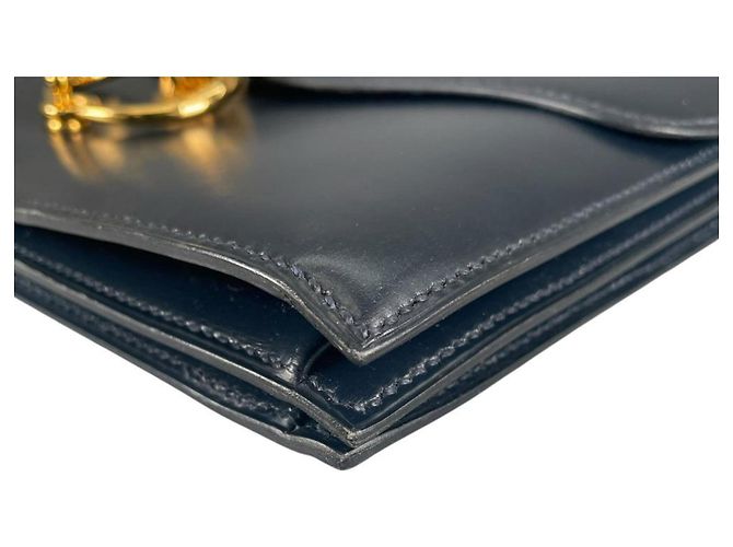 Borsa a tracolla Secana 22 da donna Hermès Blu - vista 9