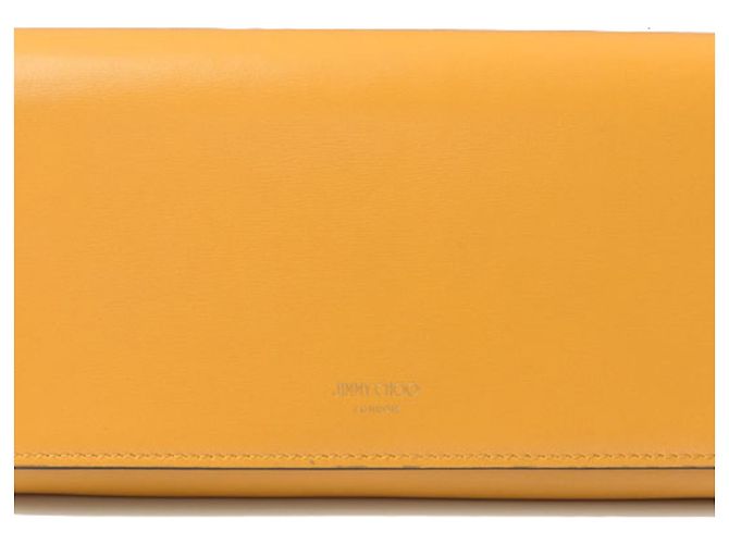 Cartera larga de cuero Martina de Jimmy Choo Azul Amarillo - vista 2