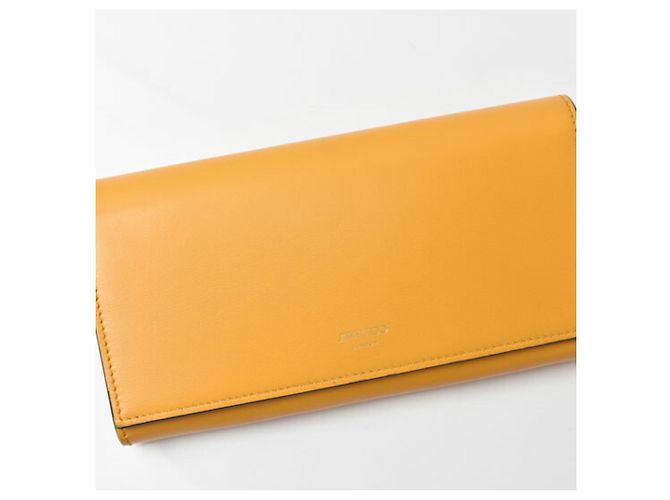 Cartera larga de cuero Martina de Jimmy Choo Azul Amarillo - vista 3