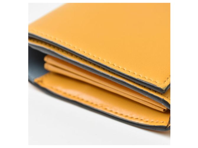 Cartera larga de cuero Martina de Jimmy Choo Azul Amarillo - vista 6