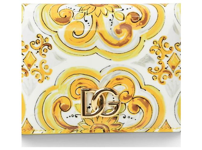 Cartera bi-fold amarilla Dolce & Gabbana Amarillo - vista 2