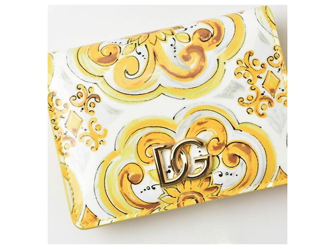 Cartera bi-fold amarilla Dolce & Gabbana Amarillo - vista 3