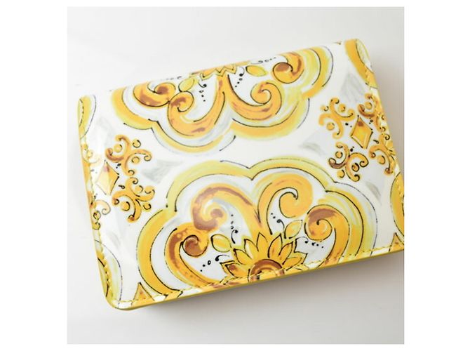 Cartera bi-fold amarilla Dolce & Gabbana Amarillo - vista 5