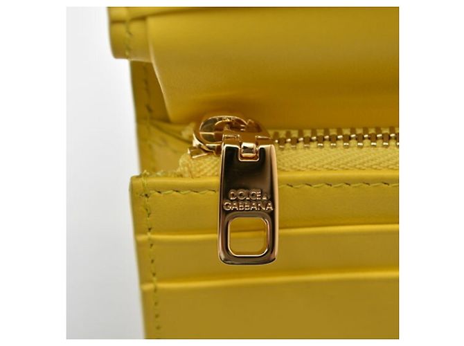 Cartera bi-fold amarilla Dolce & Gabbana Amarillo - vista 8