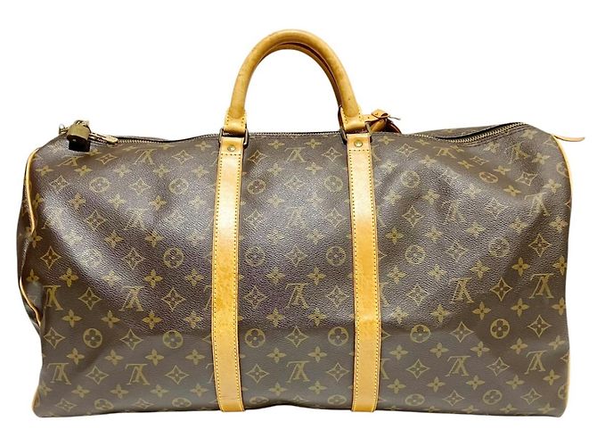Borsa Boston Louis Vuitton Keepall 55 Marrone - vista 2