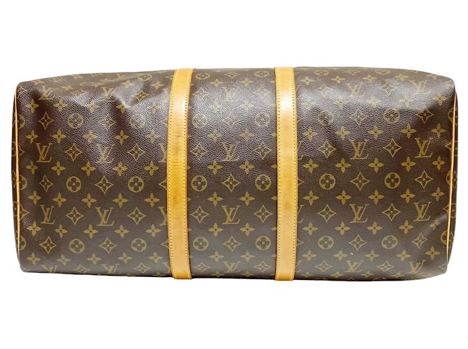 Borsa Boston Louis Vuitton Keepall 55 Marrone - vista 3