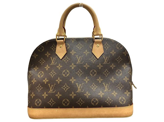 Borsa Louis Vuitton Alma PM Marrone - vista 2