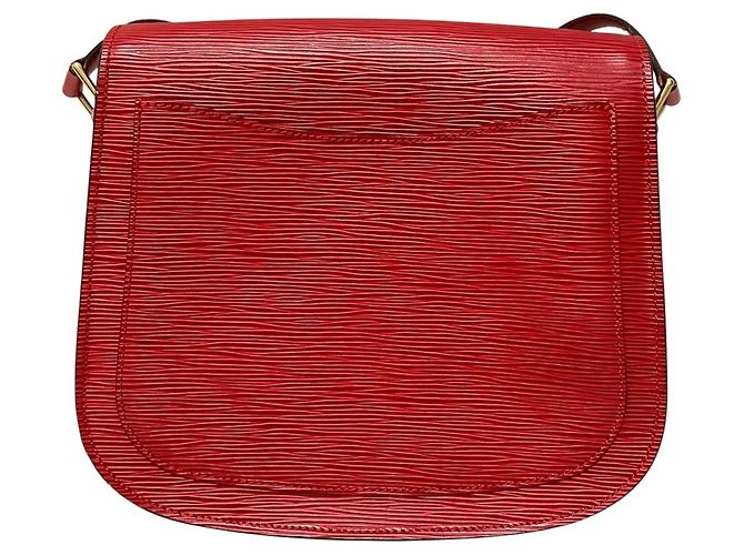 Borsa a Spalla Louis Vuitton Saint Cloud Rosso - vista 2