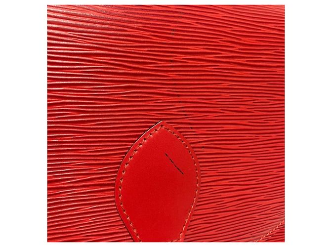 Borsa a Spalla Louis Vuitton Saint Cloud Rosso - vista 8