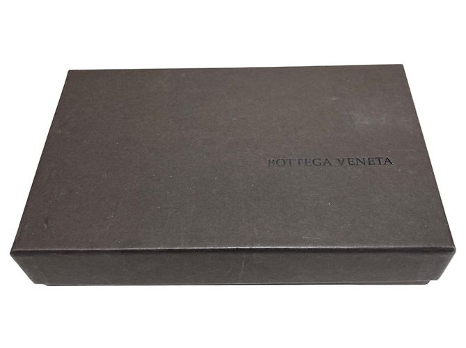 Cartera larga de cuero caqui Bottega Veneta - vista 5