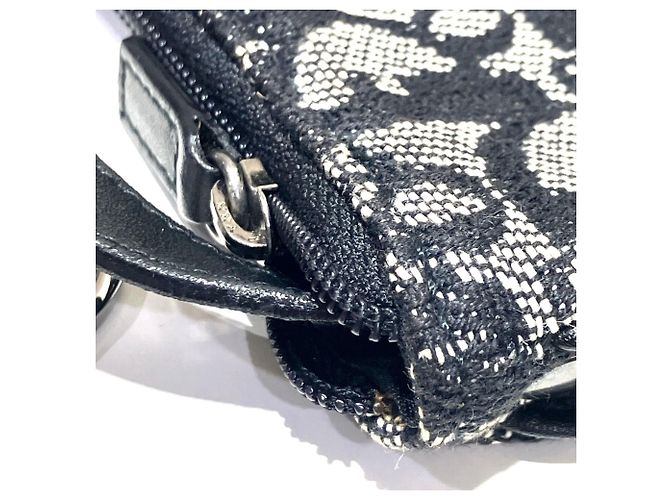 Christian Dior Münzbeutel Schwarz Weiß - Ansicht 6