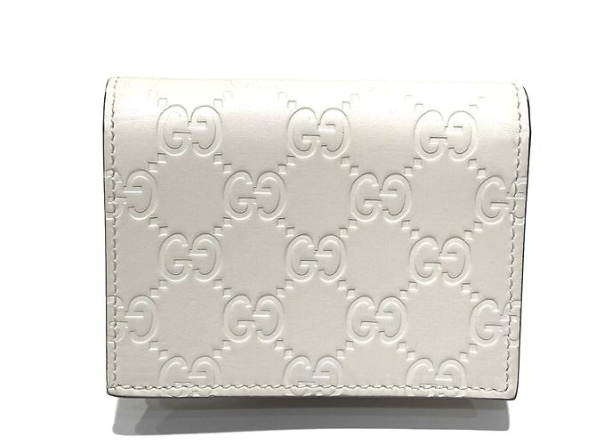 Mini billetera bi-fold Gucci con estampado de cerezas Blanco - vista 2