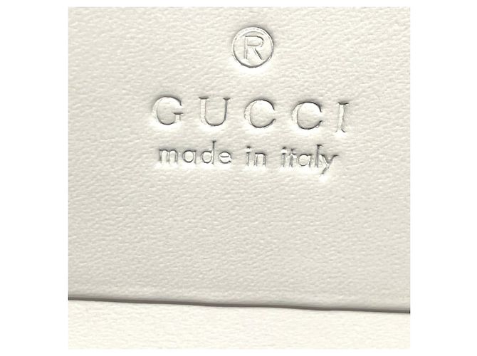 Mini billetera bi-fold Gucci con estampado de cerezas Blanco - vista 4