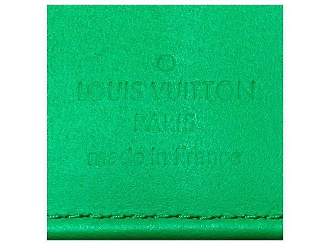 Louis Vuitton Green Cuir Ombre Lederlanger Geldbeutel Grün - Ansicht 4
