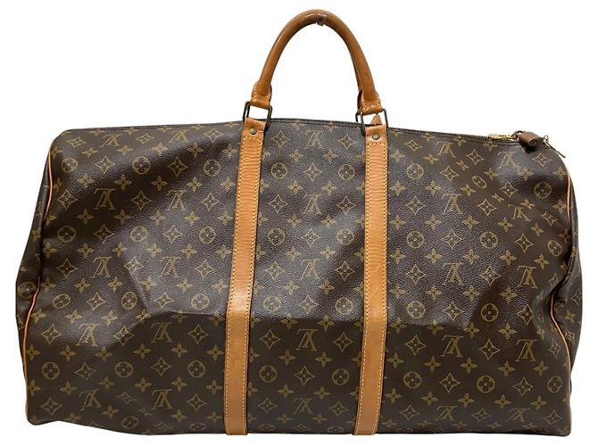 Borsa Boston Louis Vuitton Keepall 60 Marrone - vista 2