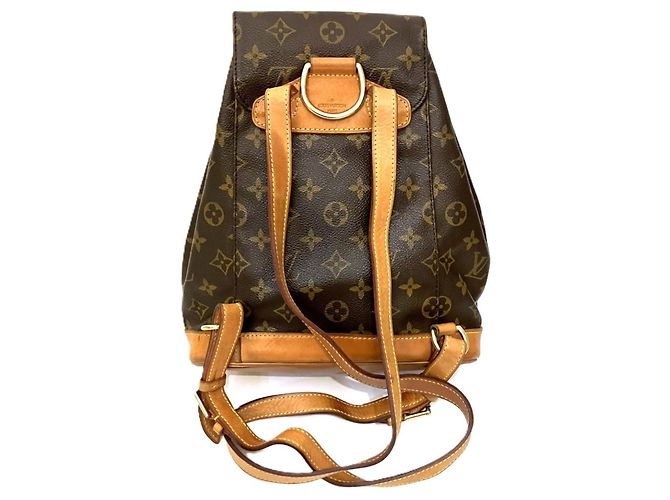 Zaino Louis Vuitton Montsouris MM Marrone - vista 2