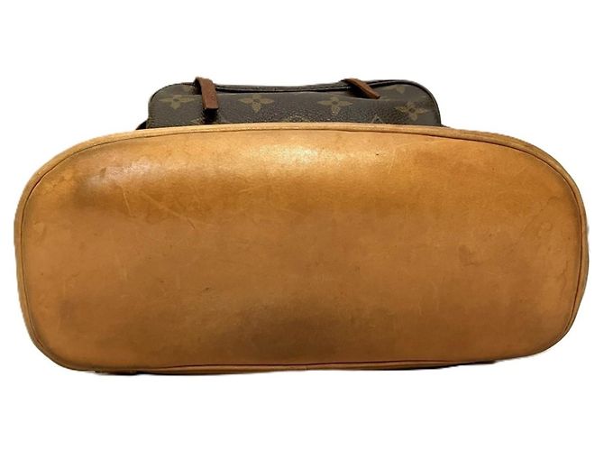 Zaino Louis Vuitton Montsouris MM Marrone - vista 3