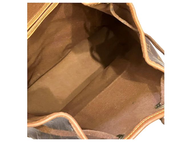 Zaino Louis Vuitton Montsouris MM Marrone - vista 5