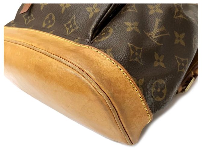Zaino Louis Vuitton Montsouris MM Marrone - vista 7