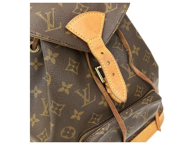 Zaino Louis Vuitton Montsouris MM Marrone - vista 8