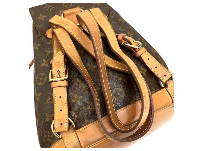Zaino Louis Vuitton Montsouris MM Marrone - vista 9