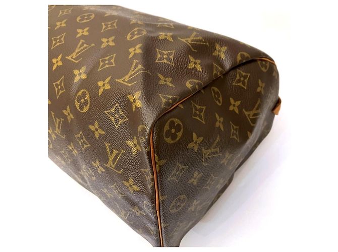 Borsa Louis Vuitton Speedy 40 Marrone - vista 6
