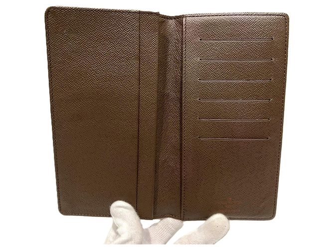 Louis Vuitton Damier Canvas langer Geldbeutel Braun - Ansicht 3