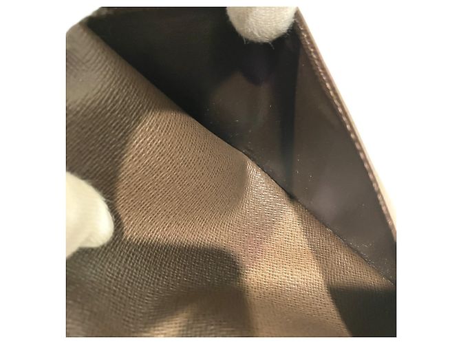 Louis Vuitton Damier Canvas langer Geldbeutel Braun - Ansicht 6