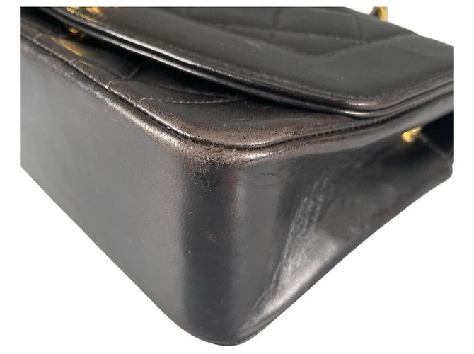 Borsa a tracolla con catena Chanel Diana 22 Nero - vista 10