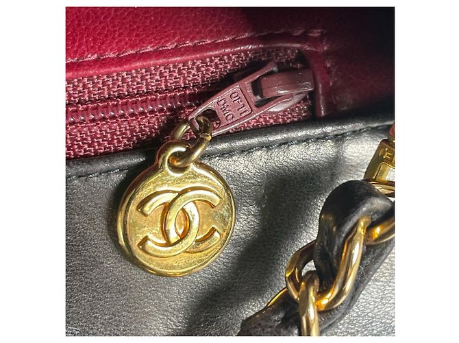 Borsa a tracolla con catena Chanel Diana 22 Nero - vista 14