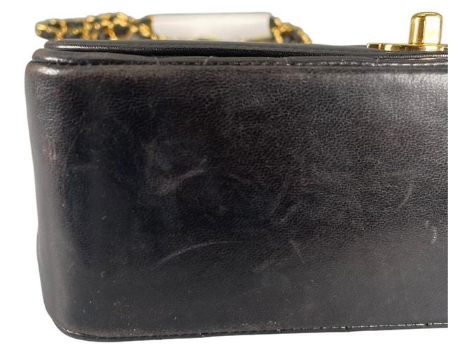 Borsa a tracolla con catena Chanel Diana 22 Nero - vista 18