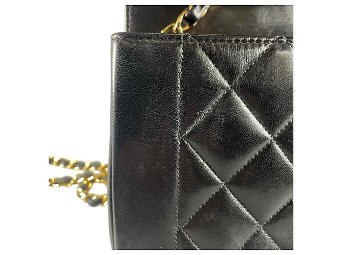 Borsa a tracolla con catena Chanel Diana 22 Nero - vista 19