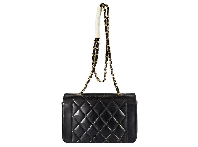 Borsa a tracolla con catena Chanel Diana 22 Nero - vista 2