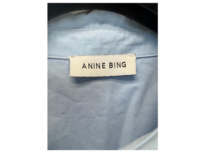 Anine Bing Camisa Oversize de Algodón Azul Claro - vista 2