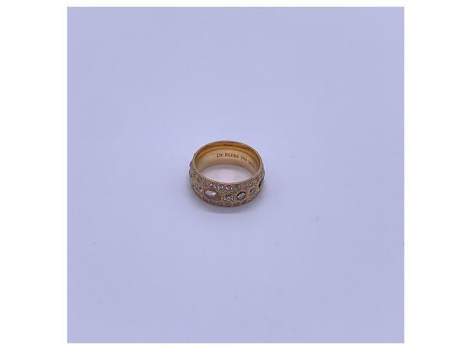 Anello De Beers Talisman in oro rosa e diamanti D'oro - vista 6