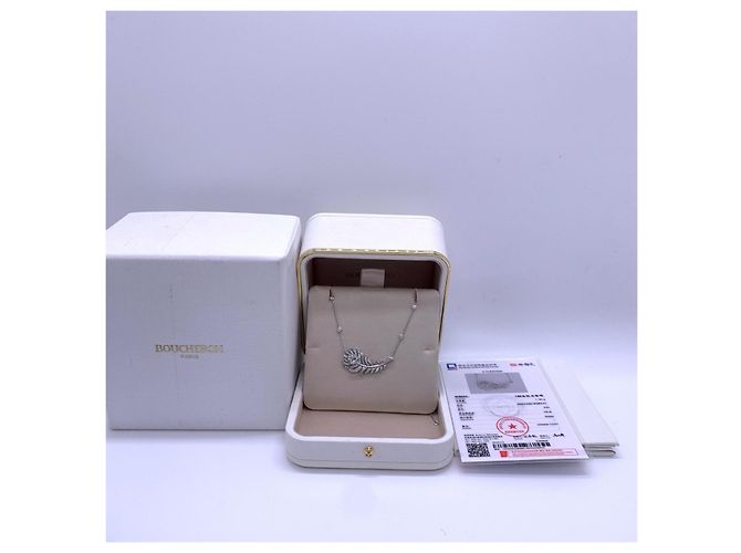 Collana Boucheron Piume di Diamante Argento - vista 3